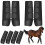 Horse Leg Protector Wrap Horse Protective and Training Black front leg two  small 3