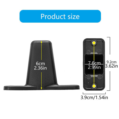 Suitcase Replacement Feet Black PVC Bottom Support with 60 Mm Size 2