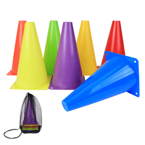 10Pcs Traffic Cone Skate Obstacles Training Maker Cone Soccer Accessorys Blue 1