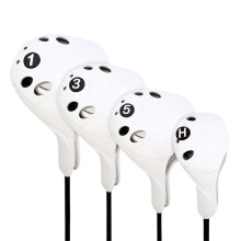 Portable Golf Club Cover Waterproofs Putter Iron Head Covers Driver ironwood gray