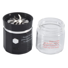 Electric Grinder Portable Vanilla Grinder USB Rechargeable Mill with a Cleaning Brush for Tea Rosemary