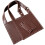 Two Piece PU Bag Panels for Grip Replacement and Custom Bag Making Brown 4