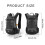 16L Hydrations Backpack Outdoor Hiking Backpack Large Capacity Running Black and yellow 4