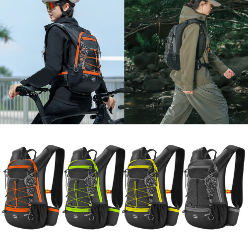 16L Hydrations Backpack Outdoor Hiking Backpack Large Capacity Running Black and yellow 2