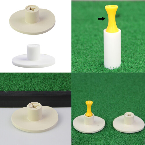 5Pcs Hollows Training Driving Range Tees Stable Ball Holder Golf Accessorys White 2