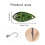 12Pcs Metal Spoon Lures Baits Casting Spinner Baits Steel Single Hook Fishhooks 3.5 grams 3