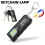 1pc Compact USB Rechargeable Hands-Free Flashlight, Small Keychain Light, Clip-On Headlamp, 5 Lighting Modes Versatile 6