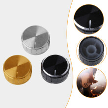 10Pcs Electronic Control Potentiometer Knob 6mm Shaft Hole Volumes Control Knob Silver