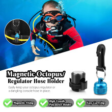 Scubas Diving Hose Holder Clip Heavy Duty Regulator Octopuses Hose Holder Clip Red
