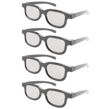 4 Szt. Spolaryzowane Pasywne Okulary 3D do Ekranu Cinema IMIX