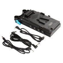 V Mount V-Lock Adapter PłYty Akumulatora do Mocowania Akumulatora V Mount do Kamery, Lampy Wideo, Monitora, Rejestratora DźWięKu