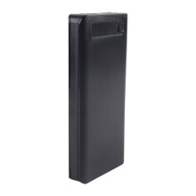 18650 Battery Power Bank Case WyśWietlacz LCD Wsparcie 20000MAh WyśWietlacz LCD do Baterii 8X18650 DIY Powerbank Case (Czarny)