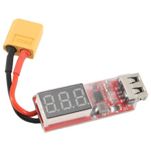 2S-6S Lipo-Lithium-Akku XT60 zu USB-LadegeräT-Konverter mit Spannungsanzeige-Adapterplatine zum Schutz der Telefonfunktionen