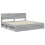 VidaXL vidaXL Bed Frame Grey Sonoma 200 x 200 cm Solid Pine Wood 2