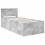 VidaXL vidaXL Bed Frame Concrete Grey 75 x 190 cm Engineered Wood 3