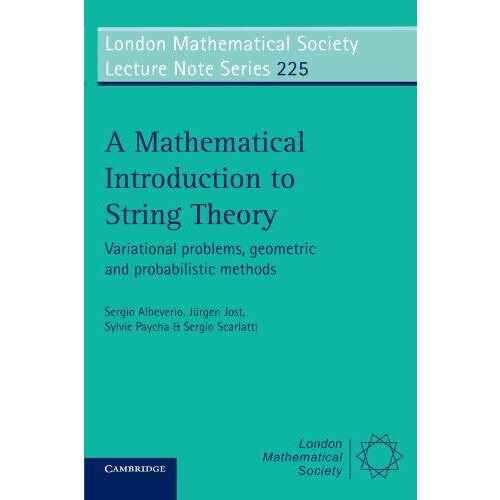 A Mathematical Introduction to String Theory Variational Problems Geom