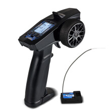 Turbo Racing 2.4G 4CH FjäRrsystem Lcd Display RadiosäNdare FjäRrkontroll med Mottagare för RC Bil Auto BåT