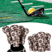 Golfs Iron Headcover Golfs Club Cover Golfs Putter Protective Guard Head Cover Brown