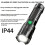 LED Super Bright Flashlight, 3 Modes Adjustable, USB Rechargeable, with Battery Level Indicator. Features Zoom Function 5