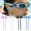 Swim Earplugs for Lap Training, Regular Corded Earplugs for Use Now Blue 9