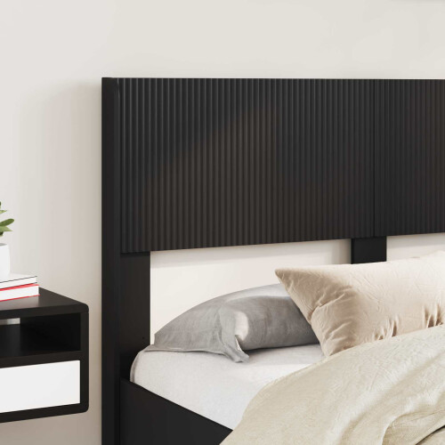 VidaXL vidaXL Bed Frame with Storage and Headboard Black 135 x 190 cm 2