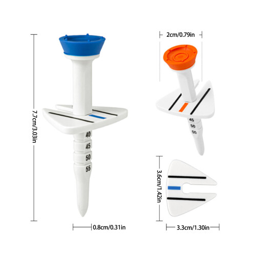 4Pcs/set More Distance Consistent Height Tees Golfs Tees Golfs Holder Tees Set 2