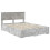 VidaXL vidaXL Bed Frame Concrete Grey 140 x 190 cm Engineered Wood 4