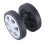 Suitcase Replacement Wheels Kits 8Pcs 60x12mm Rubber Caster Mute Smooth Wheels Black 6