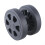 Suitcase Replacement Wheels Kits 8Pcs 60x12mm Rubber Caster Mute Smooth Wheels Black 10