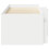 VidaXL vidaXL Loft Bed Frame with Cabinet 3 pcs White Engineered Wood 4