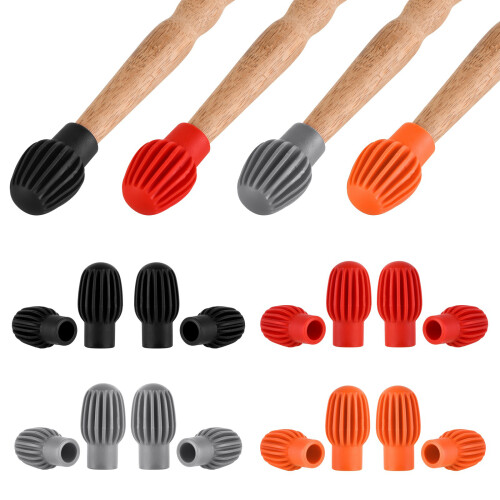 Drumstick Silents Practice Tip Percussions Musical Instruments Protective Part Red 2