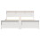VidaXL vidaXL Bed Frame with Headboard White 200 x 200 cm Engineered Wood 2