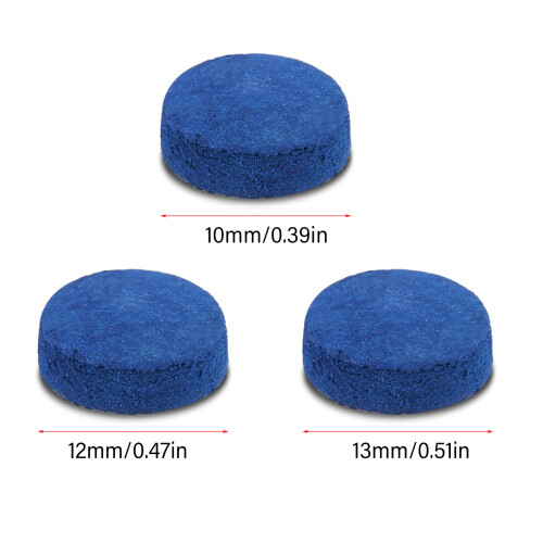 20 Pcs Billiard Pool Cue Tips Cue Pool Stick Replacement Tips Pool Stick Tips 10mm 1