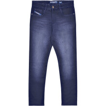 (38, Dark) Lambretta Mens Chester Straight Fit Denim Trousers Jeans