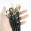 5Pcs Coiled Fishing Lanyards with Carabiner Coiled Tethers Secure Tackle Tool Orange 8