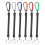 5Pcs Coiled Fishing Lanyards with Carabiner Coiled Tethers Secure Tackle Tool Orange 2