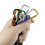5Pcs Coiled Fishing Lanyards with Carabiner Coiled Tethers Secure Tackle Tool Orange 7