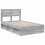 VidaXL vidaXL Bed Frame Grey Sonoma 120 x 200 cm Solid Pine Wood 4