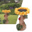 Sonnenblumen Vogelbad Harz Gartendeko 15