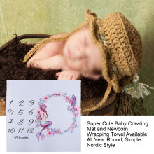 Baby Meilenstein Decke Nordisch Stoff