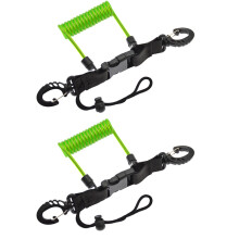 Utrustning Under Vatten Dykkamera Förlustrep BCD Teleskoplinan TPU Fjäder Ståltråd Anti-Lost Rope Grön
