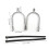 Arched Metal PU Spur Band with Secure Closures for Stable Use Gold 4