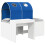 VidaXL vidaXL Bed with Tunnel 4 pcs Artisian Oak and Blue Engineered Wood 3