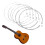 Set of 6 Guitar Strings Replacements Acoustic Guitar Strings Nylon Core Strings 2