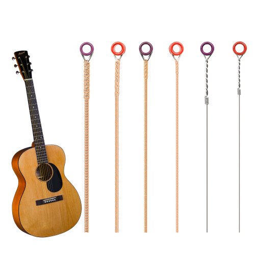 6Pcs 6-string Acoustics Guitar Strings for Beginners Performers Sturdys 1