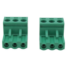 10 Stuks 5,08 mm Pitch 3-Pins Plug-in Schroef PCB-Aansluitblokconnector Haakse