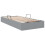 VidaXL vidaXL Storage Bed with Headboard Light Grey 90 x 190 cm Fabric 5