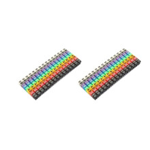 Marqueur de Câble à Clipser en Boîte Numéro de Numéro de Plastique ÉTiquette de Fil Ensemble de Tubes Marqueur de Câble de Couleur (300Pièces