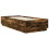 VidaXL vidaXL Bed Frame Smoked Oak 100 x 200 cm Engineered Wood 4