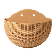 Blumenampel Wand 26 cm Rattanoptik